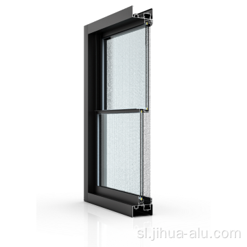 Avstralsko standardno okno za stanovanjske aluminijaste aluminijaste